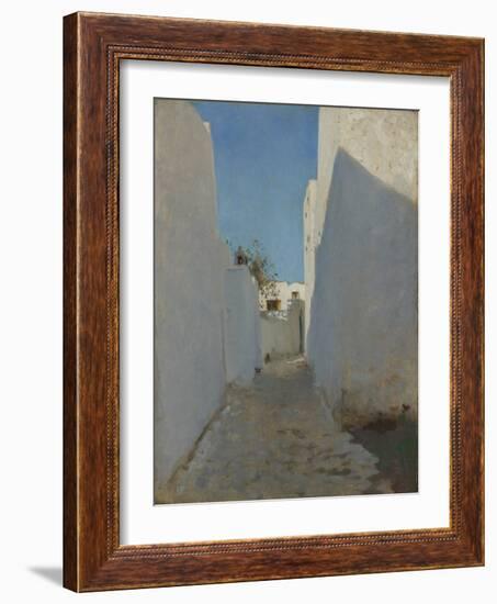 A Moroccan Street Scene, 1879-1880-John Singer Sargent-Framed Giclee Print