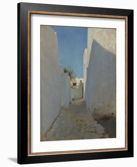 A Moroccan Street Scene, 1879-1880-John Singer Sargent-Framed Giclee Print