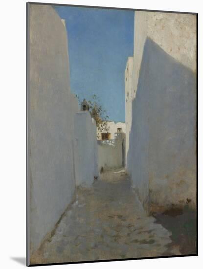 A Moroccan Street Scene, 1879-1880-John Singer Sargent-Mounted Giclee Print