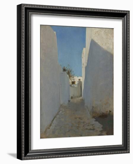 A Moroccan Street Scene, 1879-1880-John Singer Sargent-Framed Giclee Print