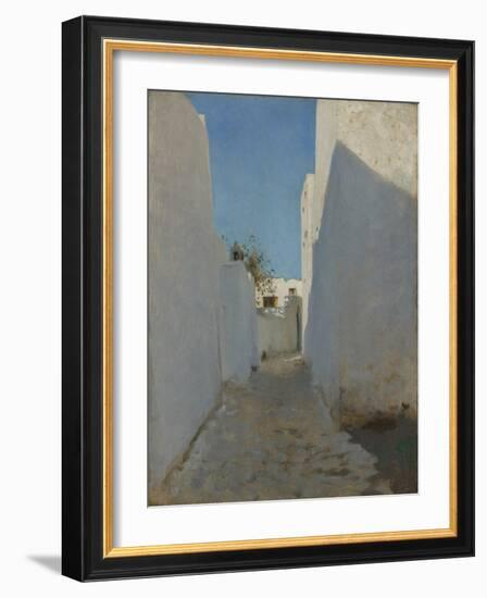 A Moroccan Street Scene, 1879-1880-John Singer Sargent-Framed Giclee Print