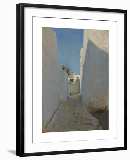 A Moroccan Street Scene-John Singer Sargent-Framed Premium Giclee Print