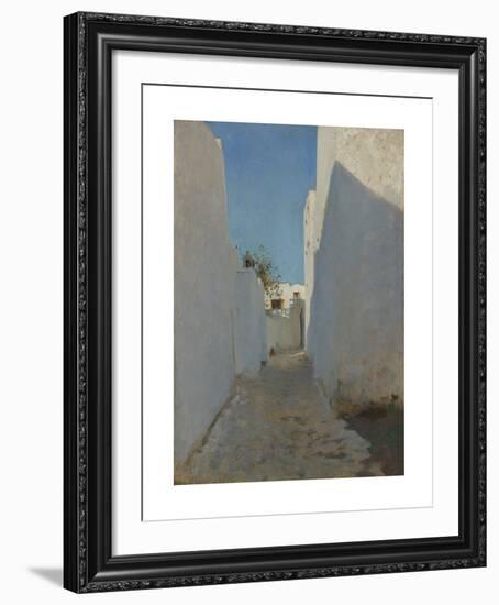 A Moroccan Street Scene-John Singer Sargent-Framed Premium Giclee Print