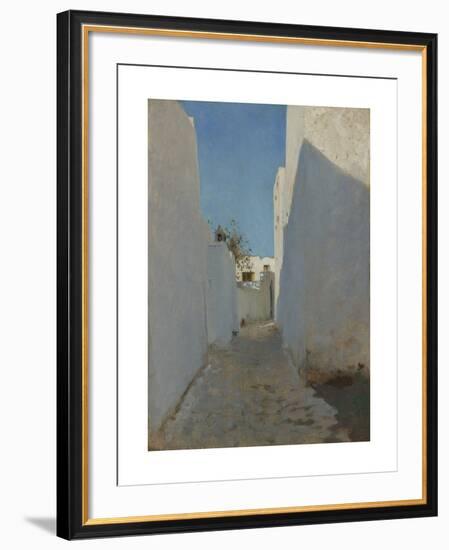 A Moroccan Street Scene-John Singer Sargent-Framed Premium Giclee Print
