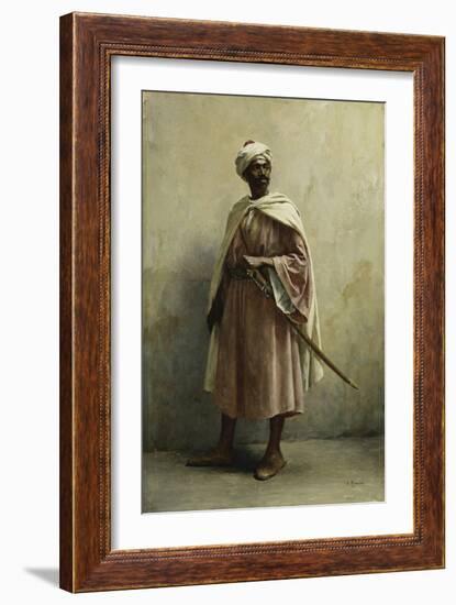 A Moroccan Warrior-Bretegnier Georges-Framed Giclee Print