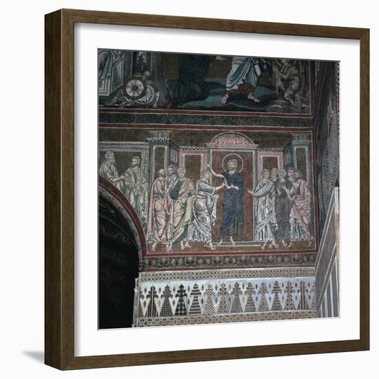 A mosaic of Doubting Thomas, 12th century-Unknown-Framed Giclee Print