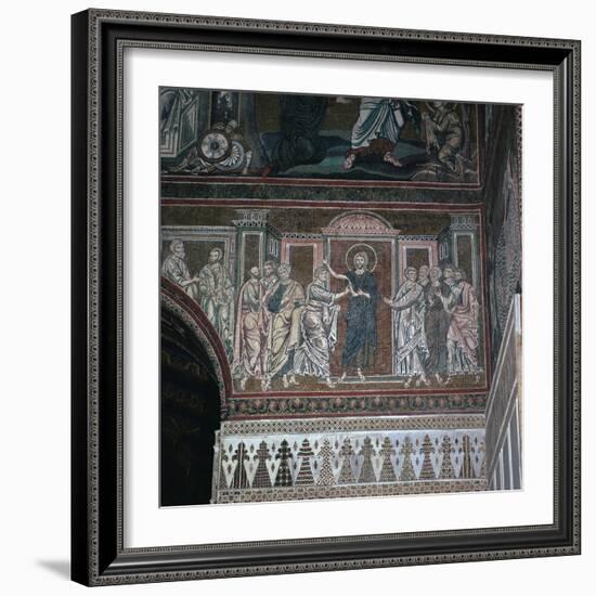 A mosaic of Doubting Thomas, 12th century-Unknown-Framed Giclee Print