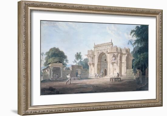 A Mosque, Chunargarh-Thomas & William Daniell-Framed Premium Giclee Print