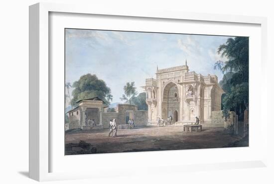 A Mosque, Chunargarh-Thomas & William Daniell-Framed Premium Giclee Print