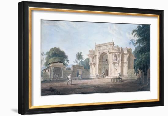 A Mosque, Chunargarh-Thomas & William Daniell-Framed Premium Giclee Print