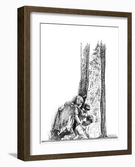 A Most Happy Christmas - Child Life-William Mark Young-Framed Giclee Print