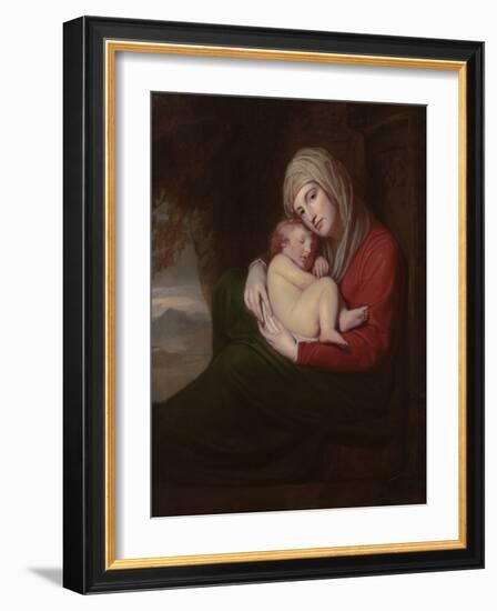 A Mother and Child, 1771-George Romney-Framed Giclee Print