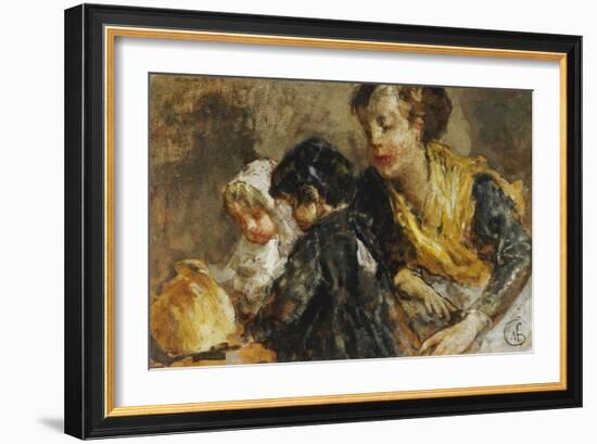 A Mother and Child, 1864-Mose Bianchi-Framed Giclee Print