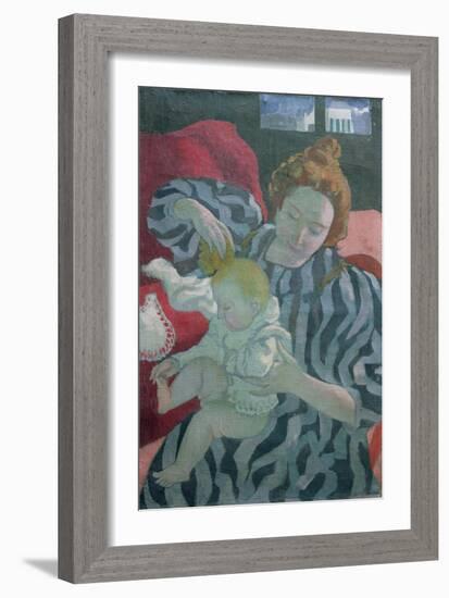 A Mother Washing Her Child, 1895-Maurice Denis-Framed Giclee Print