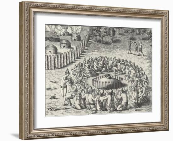 A Mound, from De Bry-Theodor de Bry-Framed Giclee Print