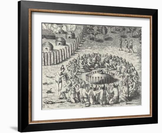 A Mound, from De Bry-Theodor de Bry-Framed Giclee Print