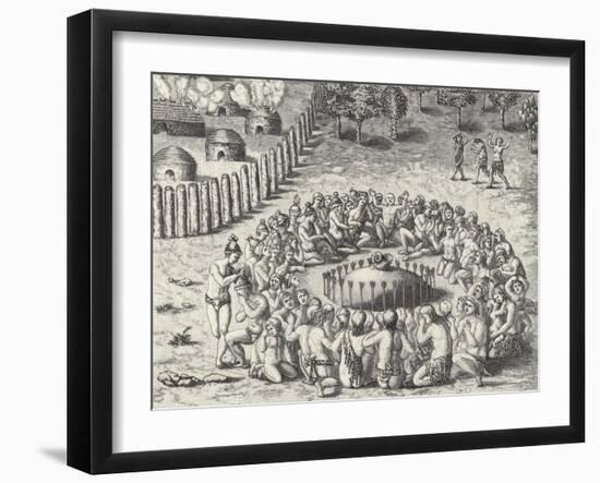 A Mound, from De Bry-Theodor de Bry-Framed Giclee Print