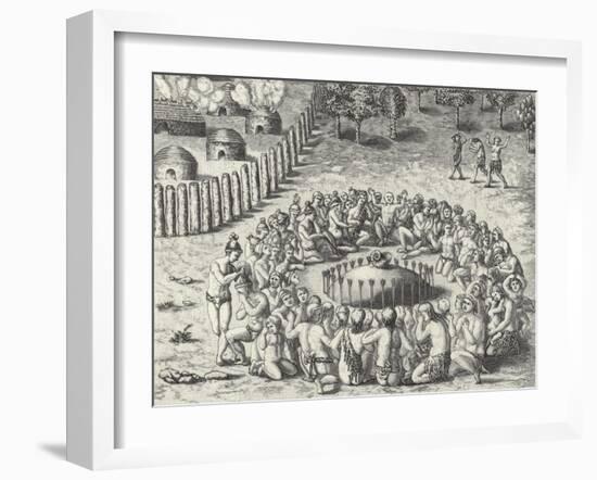 A Mound, from De Bry-Theodor de Bry-Framed Giclee Print