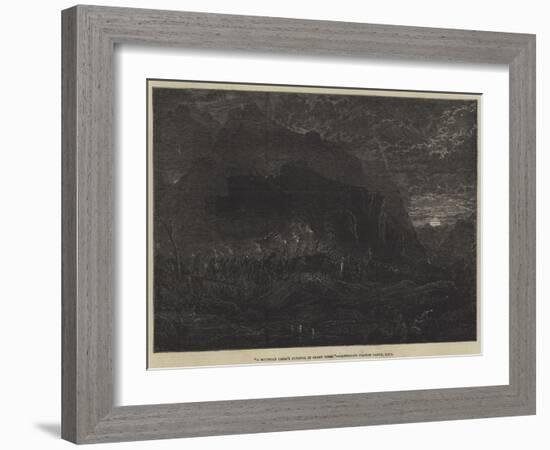 A Mountain Chief's Funeral in Olden Times-Francis Danby-Framed Giclee Print