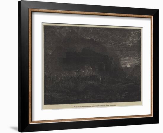 A Mountain Chief's Funeral in Olden Times-Francis Danby-Framed Giclee Print