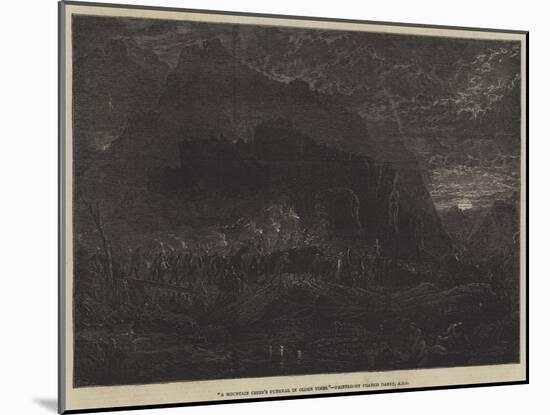 A Mountain Chief's Funeral in Olden Times-Francis Danby-Mounted Giclee Print