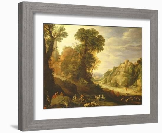 A Mountain Landscape, 1626-Paul Brill Or Bril-Framed Giclee Print