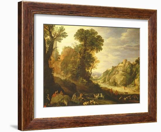 A Mountain Landscape, 1626-Paul Brill Or Bril-Framed Giclee Print