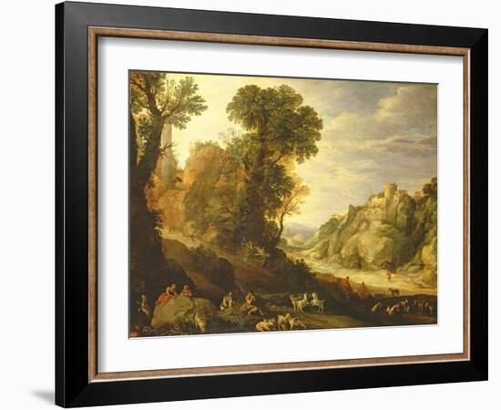 A Mountain Landscape, 1626-Paul Brill Or Bril-Framed Giclee Print