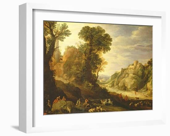 A Mountain Landscape, 1626-Paul Brill Or Bril-Framed Giclee Print