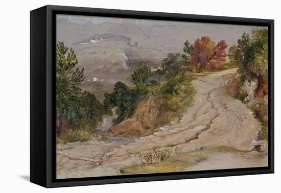 A Mountain Road in Italy-Samuel Palmer-Framed Premier Image Canvas