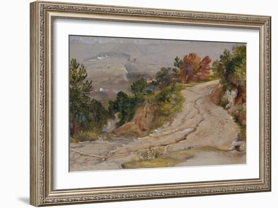 A Mountain Road in Italy-Samuel Palmer-Framed Giclee Print