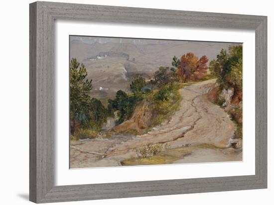 A Mountain Road in Italy-Samuel Palmer-Framed Giclee Print