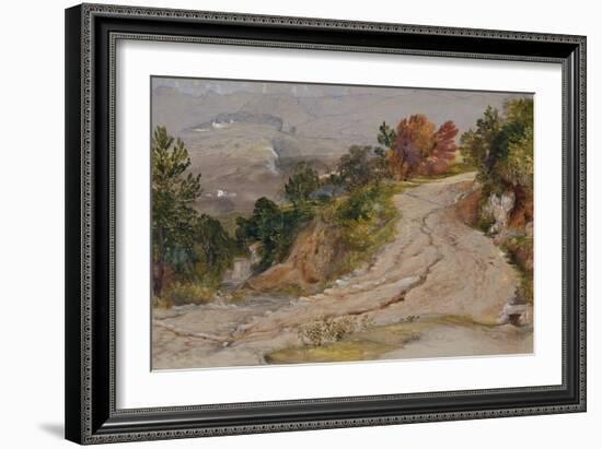 A Mountain Road in Italy-Samuel Palmer-Framed Giclee Print