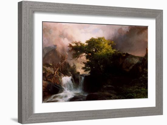 A Mountain Stream, 1869-Thomas Moran-Framed Giclee Print