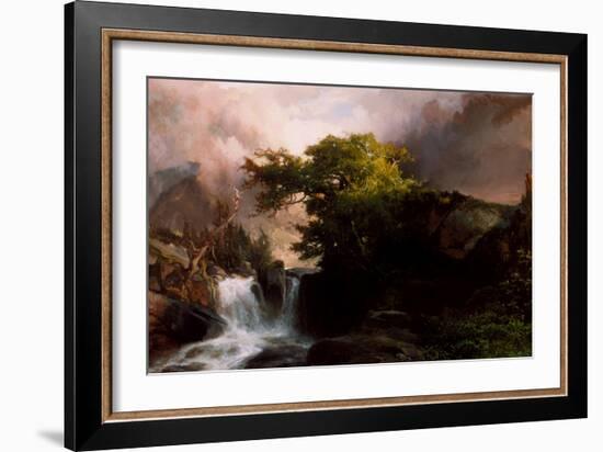 A Mountain Stream, 1869-Thomas Moran-Framed Giclee Print