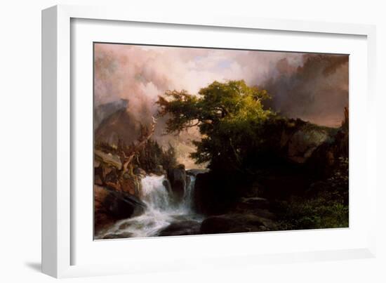 A Mountain Stream, 1869-Thomas Moran-Framed Giclee Print