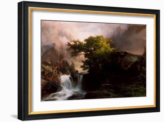 A Mountain Stream, 1869-Thomas Moran-Framed Giclee Print