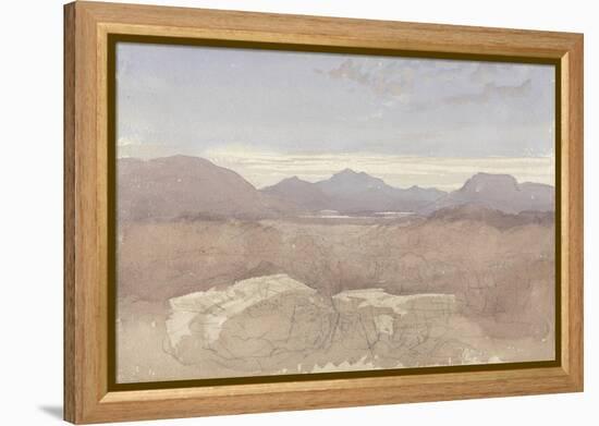 A Mountainous View, North Wales, C.1818-David Cox-Framed Premier Image Canvas