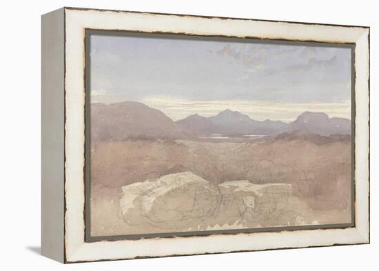 A Mountainous View, North Wales, C.1818-David Cox-Framed Premier Image Canvas