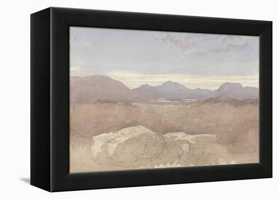 A Mountainous View, North Wales, C.1818-David Cox-Framed Premier Image Canvas
