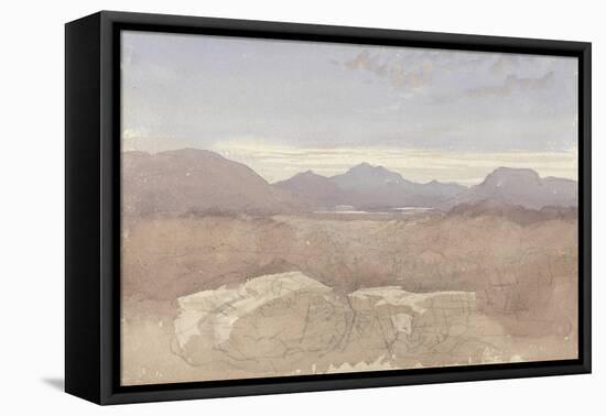 A Mountainous View, North Wales, C.1818-David Cox-Framed Premier Image Canvas