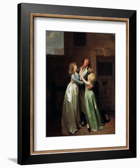 A Mournful Parting, 1780S-Louis Leopold Boilly-Framed Giclee Print