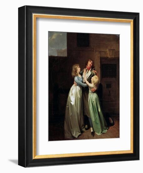 A Mournful Parting, 1780S-Louis Leopold Boilly-Framed Giclee Print