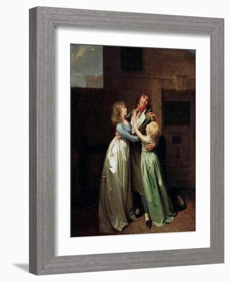 A Mournful Parting, 1780S-Louis Leopold Boilly-Framed Giclee Print