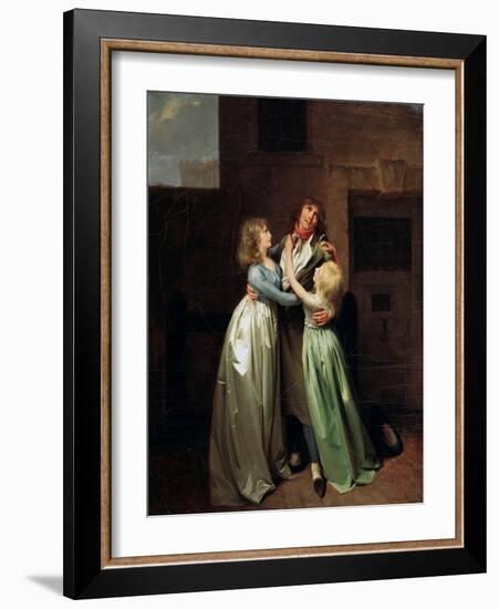 A Mournful Parting, 1780S-Louis Leopold Boilly-Framed Giclee Print