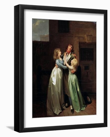 A Mournful Parting, 1780S-Louis Leopold Boilly-Framed Giclee Print