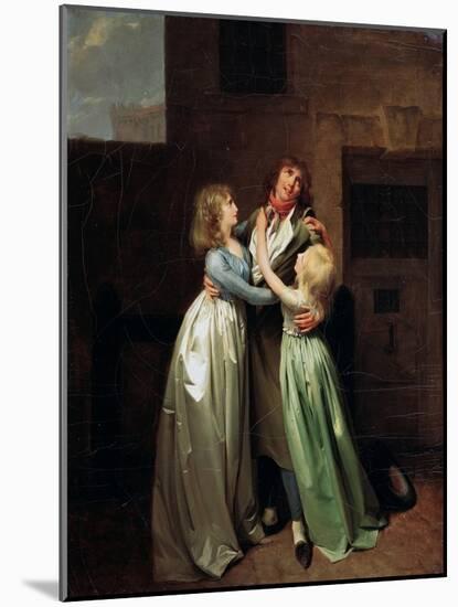 A Mournful Parting, 1780S-Louis Leopold Boilly-Mounted Giclee Print