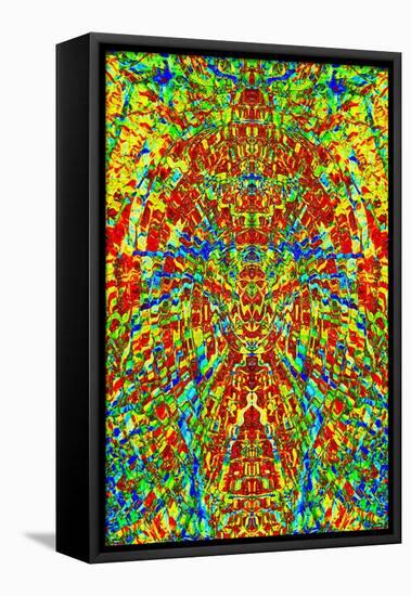 A Multicolored Kaleidoscopic Tapestry-Ray2012-Framed Stretched Canvas