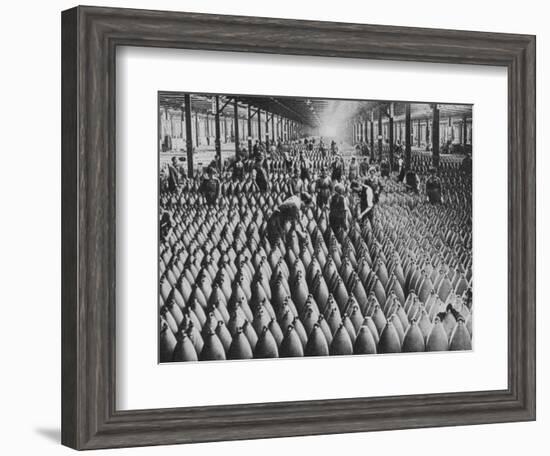 A munitions factory, World War I, 1917 (1938)-Horace Walter Nicholls-Framed Photographic Print