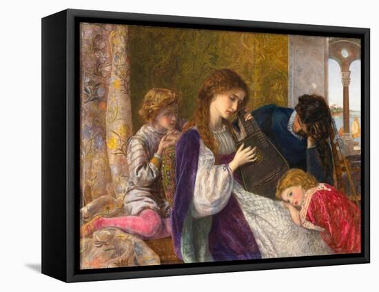 A Music Party, 1864 (Oil on Canvas)-Arthur Hughes-Framed Premier Image Canvas